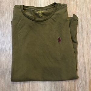 Polo by Ralph Lauren Khaki Long Sleeve Tee